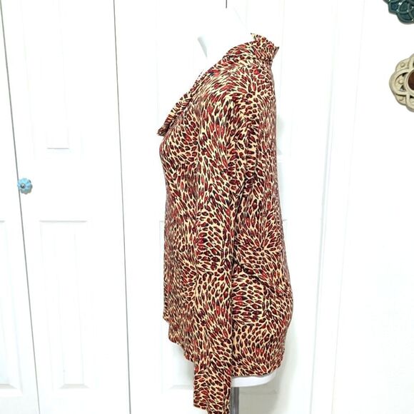 NWOT Pendleton Woman's Long Sleeve Cowl Neck Lightweight Shirt - Picture 9 of 13